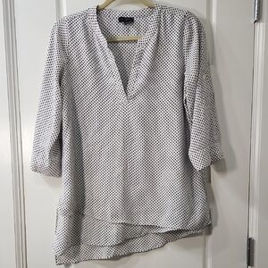 The Limited Black and White Polka Dot Tunic Size XS